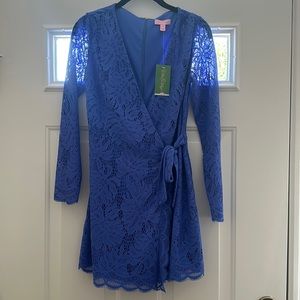 NWT Lilly Pulitzer Tiki Wrap Lace Romper